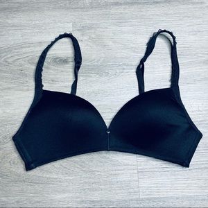 Warner’s Solid Black Bra